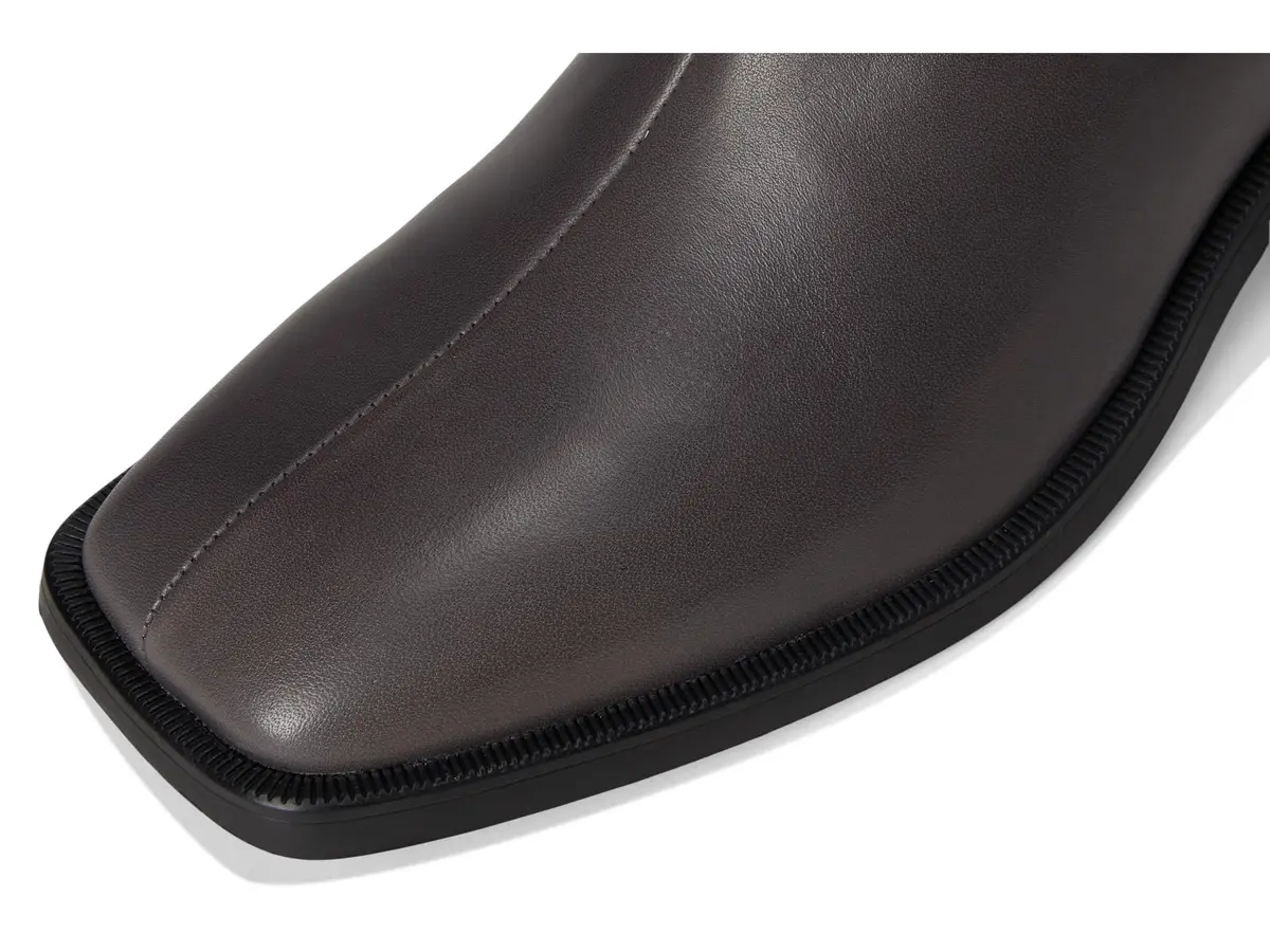 Vagabond Shoes Blanca Boot in Dark Grey | Leather Ankle Boot with Square Toe & Zipper - view 2
