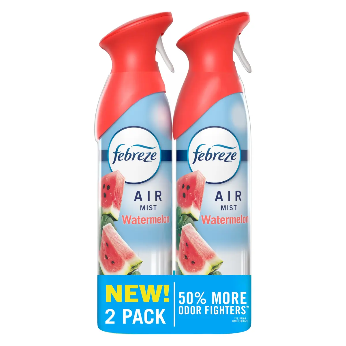 Febreze Air Mist Room Freshener Spray Watermelon Scent 490ml (16.2 Fl Oz) Pack of 2 | Fights Odors Instantly - main product image
