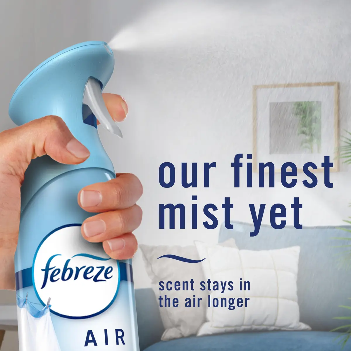 Febreze Air Mist Air Freshener Spray Linen & Sky Scent 473ml (16.2oz) Pack of 2 | Fights Odors for 6 Hours - view 6