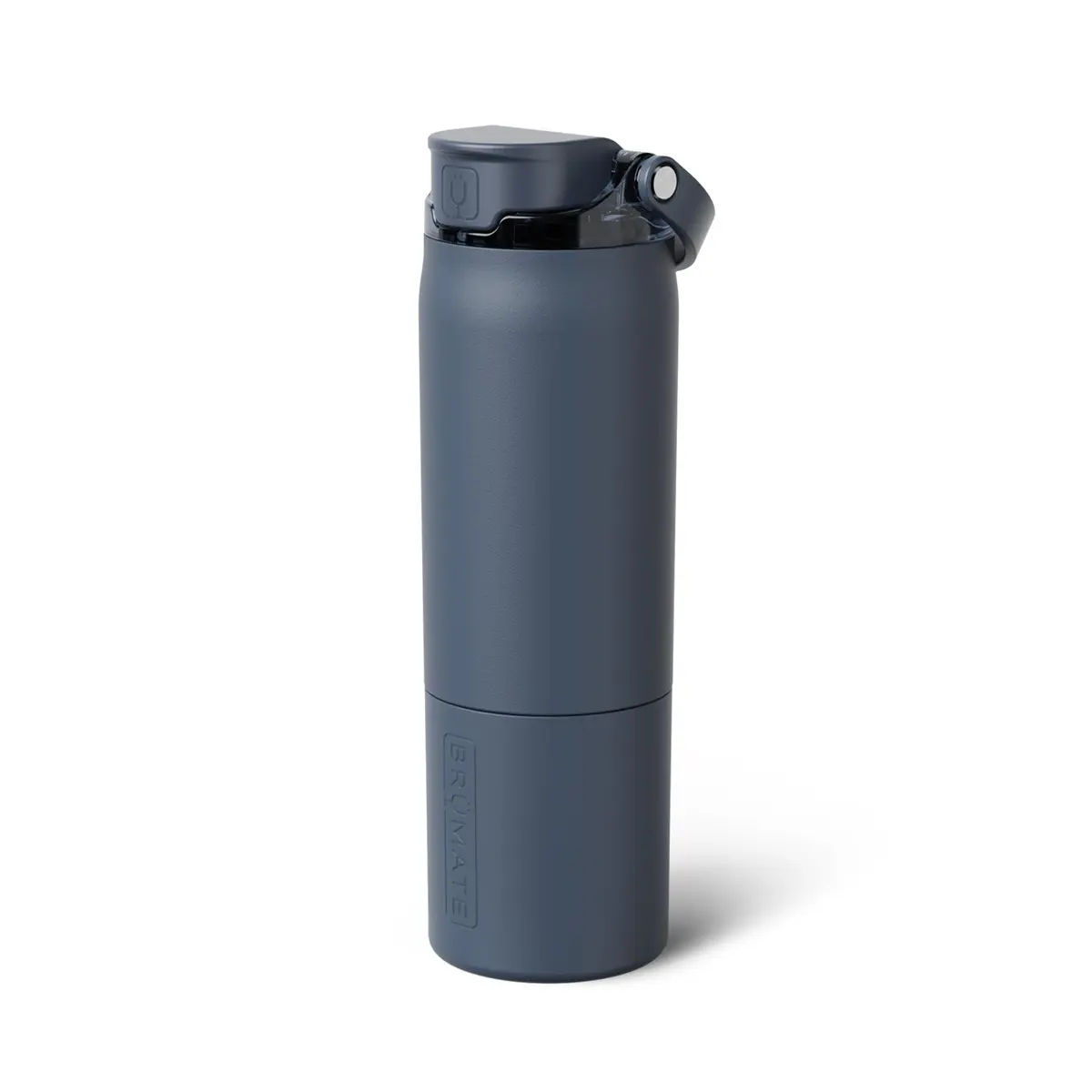 BrüMate Rise 25oz Water Bottle | Leakproof Silicone Straw | Insulated Stainless Steel | Cup-Holder Friendly | BPA-Free (Nightfall Blue) - main product image