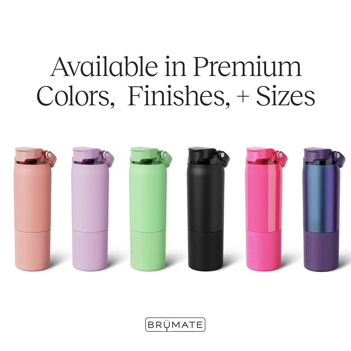 BrüMate Rise 25oz Water Bottle | Leakproof Silicone Straw | Insulated Stainless Steel | Cup-Holder Friendly | BPA-Free (Nightfall Blue) - view 2