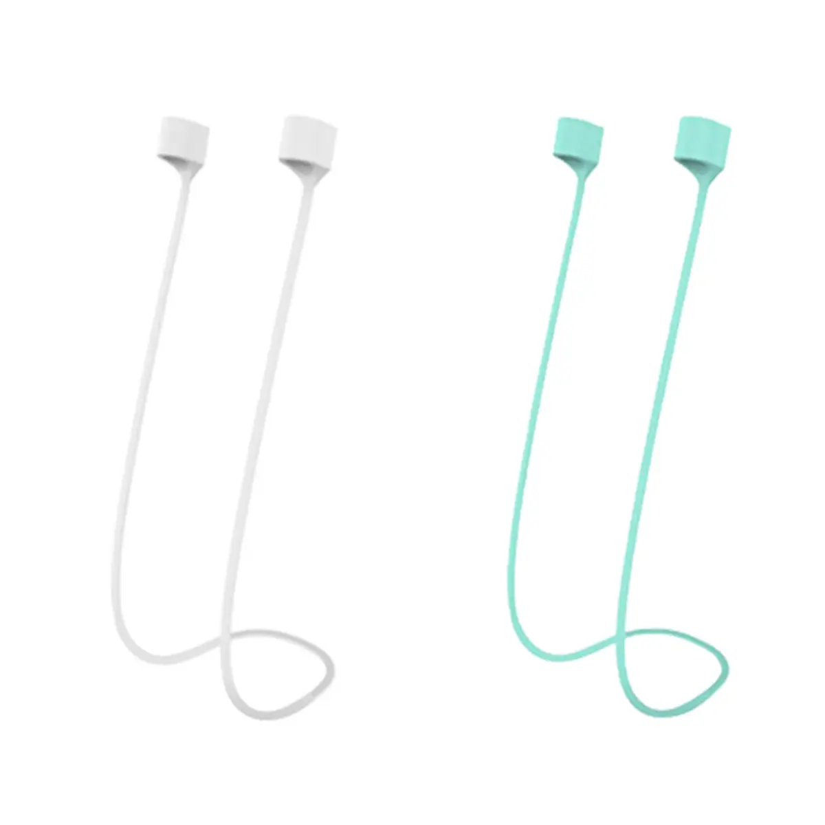 MULTAICH Magnetic Anti-Lost Straps for AirPods | Colorful Silicone Neck Rope, 2pcs, Unisex - main product image