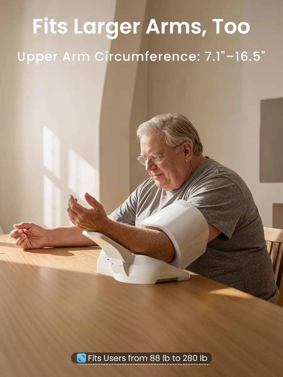 CAVN Automatic Blood Pressure Monitor with Barrel-Type Cuff & Type-C Rechargeable Battery | FDA-Cleared for Home Use - view 4
