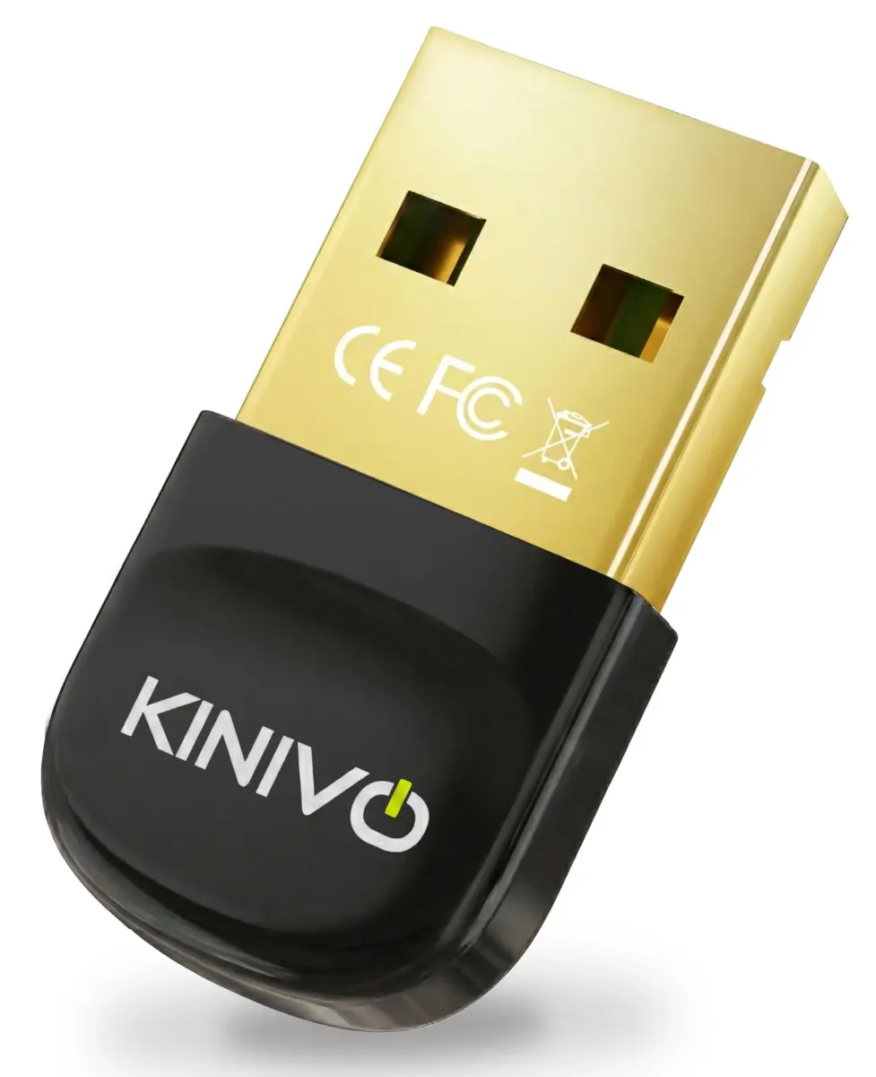Kinivo BTD600 USB Bluetooth 6.0 Adapter for PC | 20m (66ft) Range, Plug & Play - main product image
