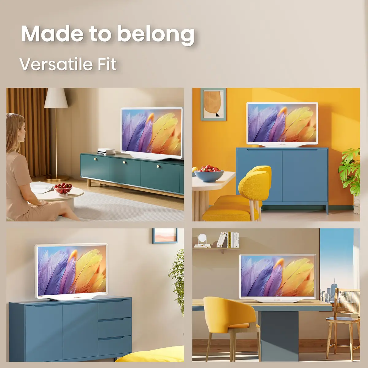 Hisense 32-Inch S5 DécoTV Series Hi-QLED FHD Smart Fire TV (32S5QF) - Versatile Fit, Art-Inspired Design - view 5