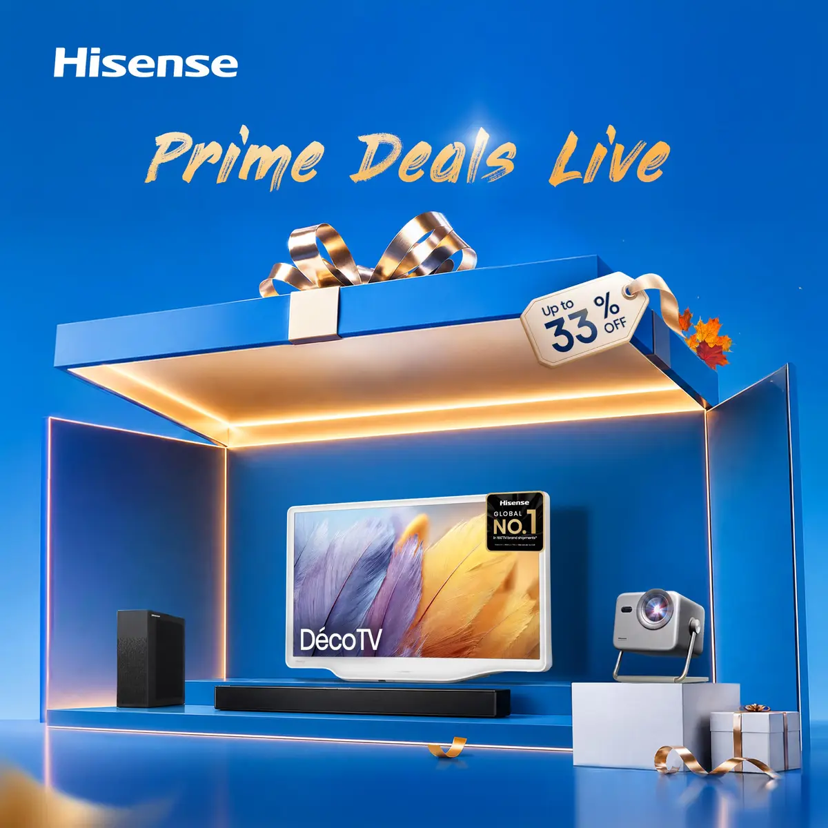 Hisense 32-Inch S5 DécoTV Series Hi-QLED FHD Smart Fire TV (32S5QF) - Versatile Fit, Art-Inspired Design - view 2