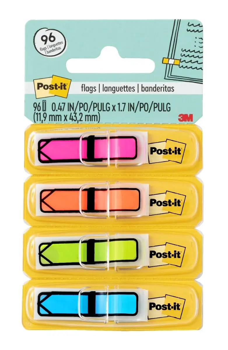 Post-it Arrow Flags 0.47 in. x 1.7 in. 2304 Total Flags | Assorted Bright Colors - view 2