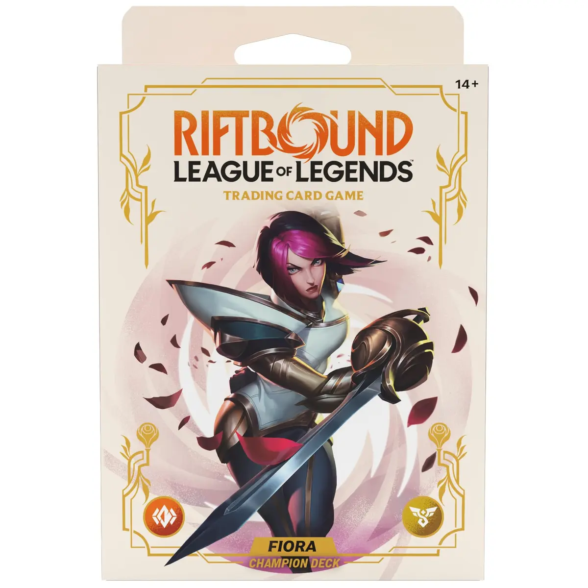 Jasco Games Riftbound: League of Legends TCG Spiritforged - Fiora Champion Deck 5.1 x 7.1 x 1.4 inches | Powerful Board Boosts - main product image