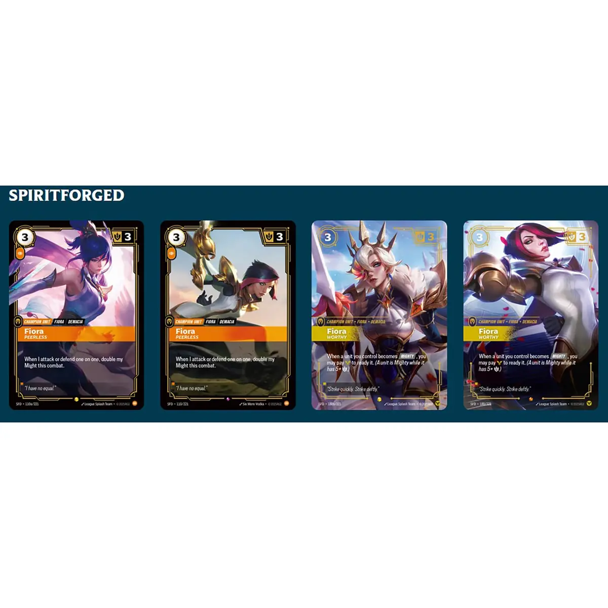 Jasco Games Riftbound: League of Legends TCG Spiritforged - Fiora Champion Deck 5.1 x 7.1 x 1.4 inches | Powerful Board Boosts - view 2