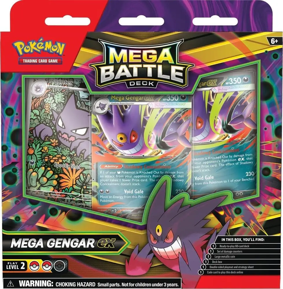 Pokémon Trading Card Game Mega Battle Deck (Mega Gengar Ex) | Complete, Battle-Ready Card Set for Collectors & Players - main product image
