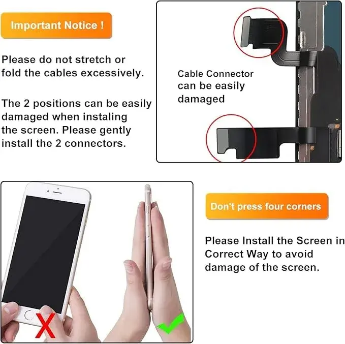 LL TRADER iPhone Xs MAX 6.5" LCD Screen Replacement with Repair Kit | High-Quality Retina Display - view 12