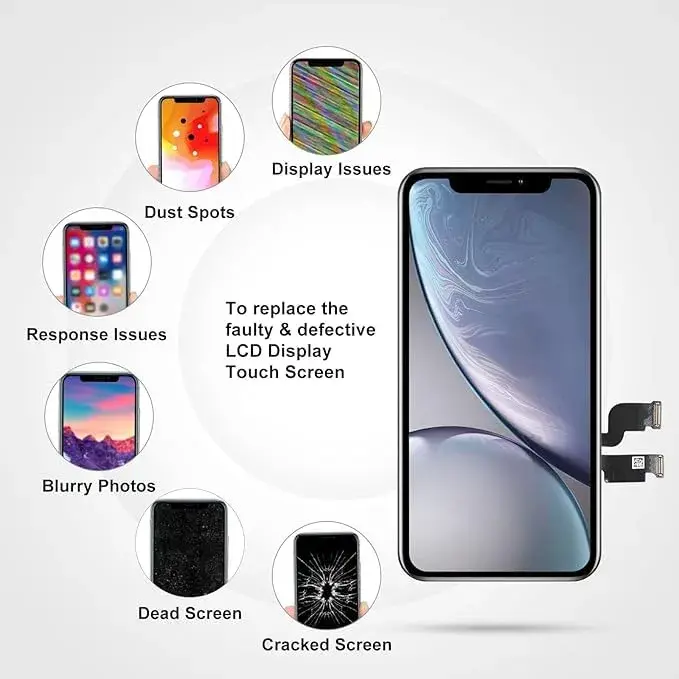 LL TRADER iPhone Xs MAX 6.5" LCD Screen Replacement with Repair Kit | High-Quality Retina Display - view 9