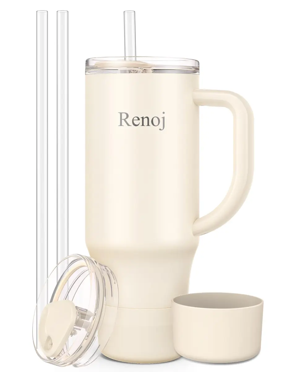 Renoj Insulated Mug 32 oz | Spill-Resistant Travel Water Bottle for Hot & Cold Drinks - main product image
