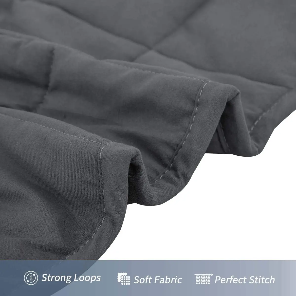 HOELLL Weighted Blanket 10lbs 48"x72" | Full Size for Adults, Breathable Cotton - view 4