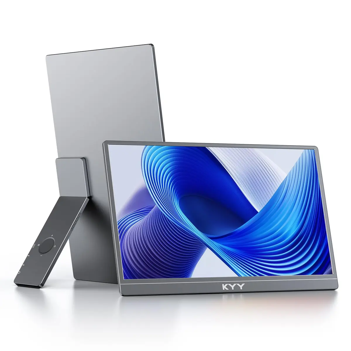 KYY 15.6" FHD Portable Monitor with Built-in Stand | 1920x1080 IPS Display - main product image