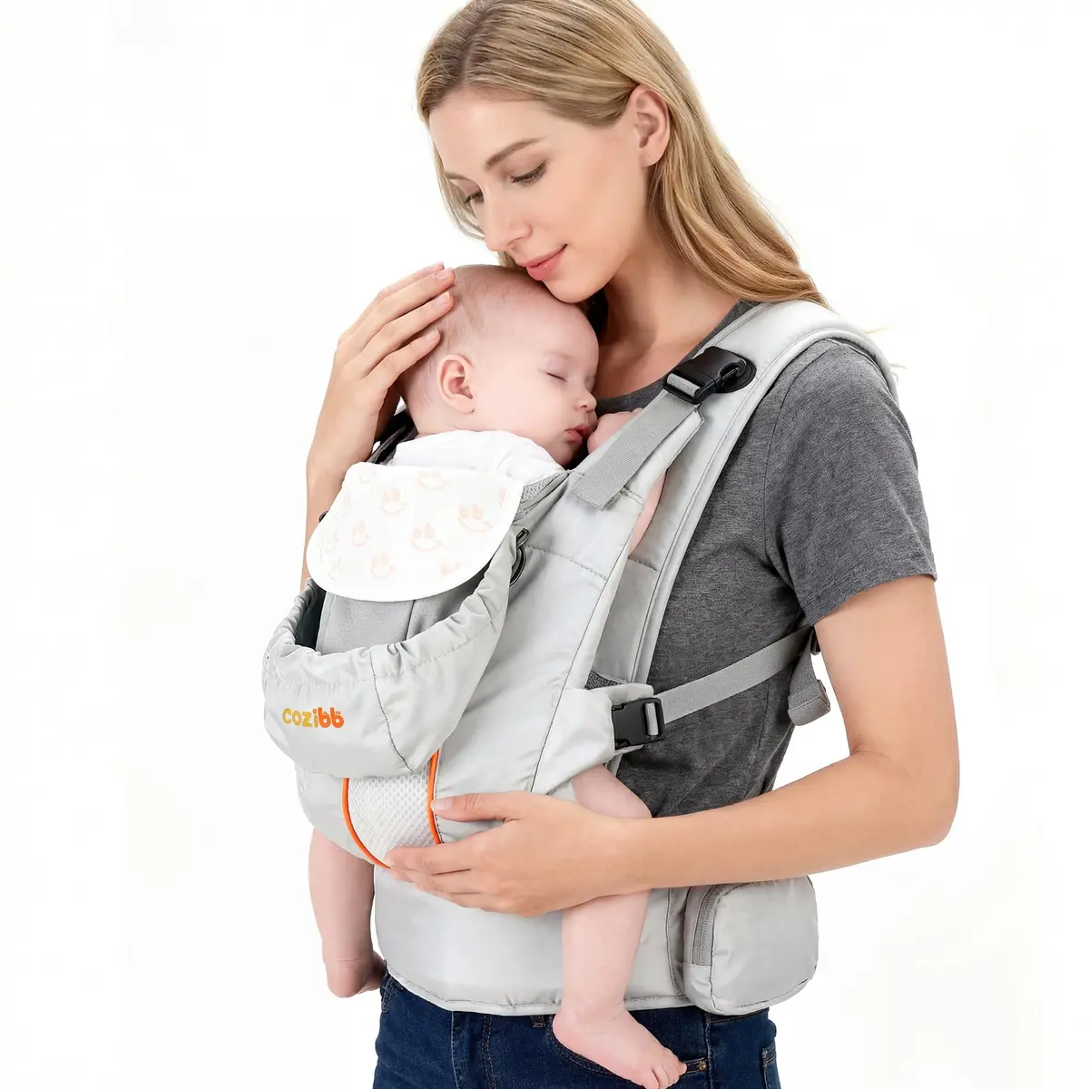 CoziBB Baby Carrier 3-in-1 with Air Cushion Waist Belt | Ergonomic Newborn to Toddler Support (70-120 chars) - main product image