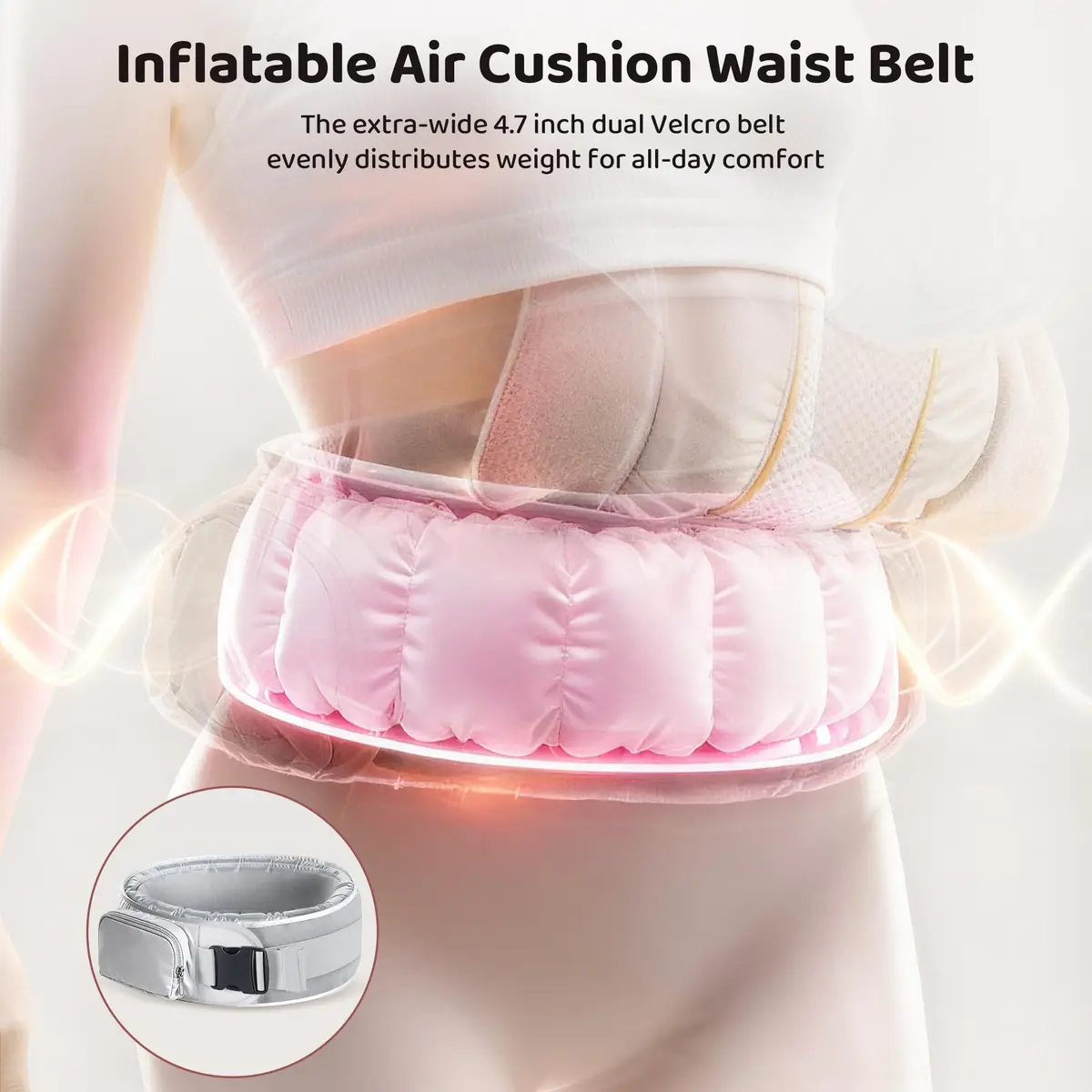 CoziBB Baby Carrier 3-in-1 with Air Cushion Waist Belt | Ergonomic Newborn to Toddler Support (70-120 chars) - view 2
