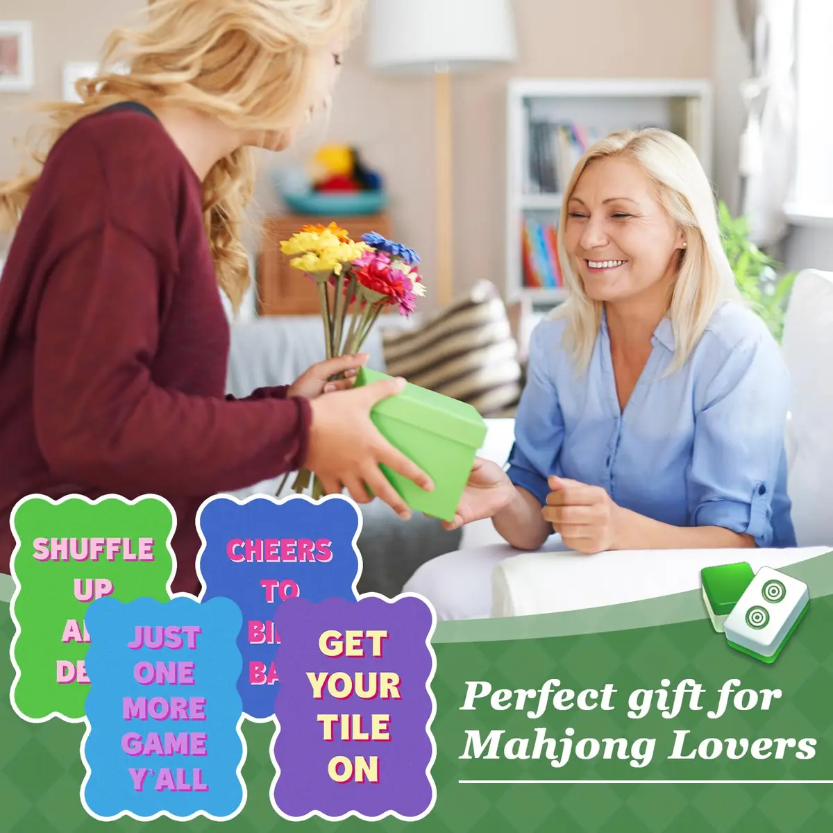 Soulchen Blue & Green & Purple Style Mahjong Tile Mixer Shufflers 4-Piece Set | Durable Plastic for Quick Shuffling - view 7