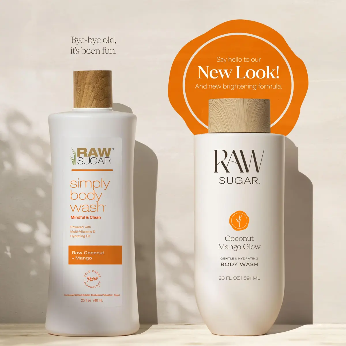 RAW SUGAR Coconut Mango Glow Body Wash 20 Fl Oz | Brightening & Hydrating Vegan Gel - view 9