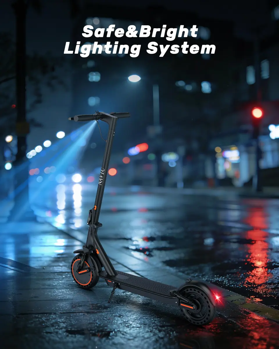 NAVIC Electric Scooter for Adults, 19 MPH, 28 Miles Range, 11" Tires, Dual Suspension, APP Control | UL Certified - view 5