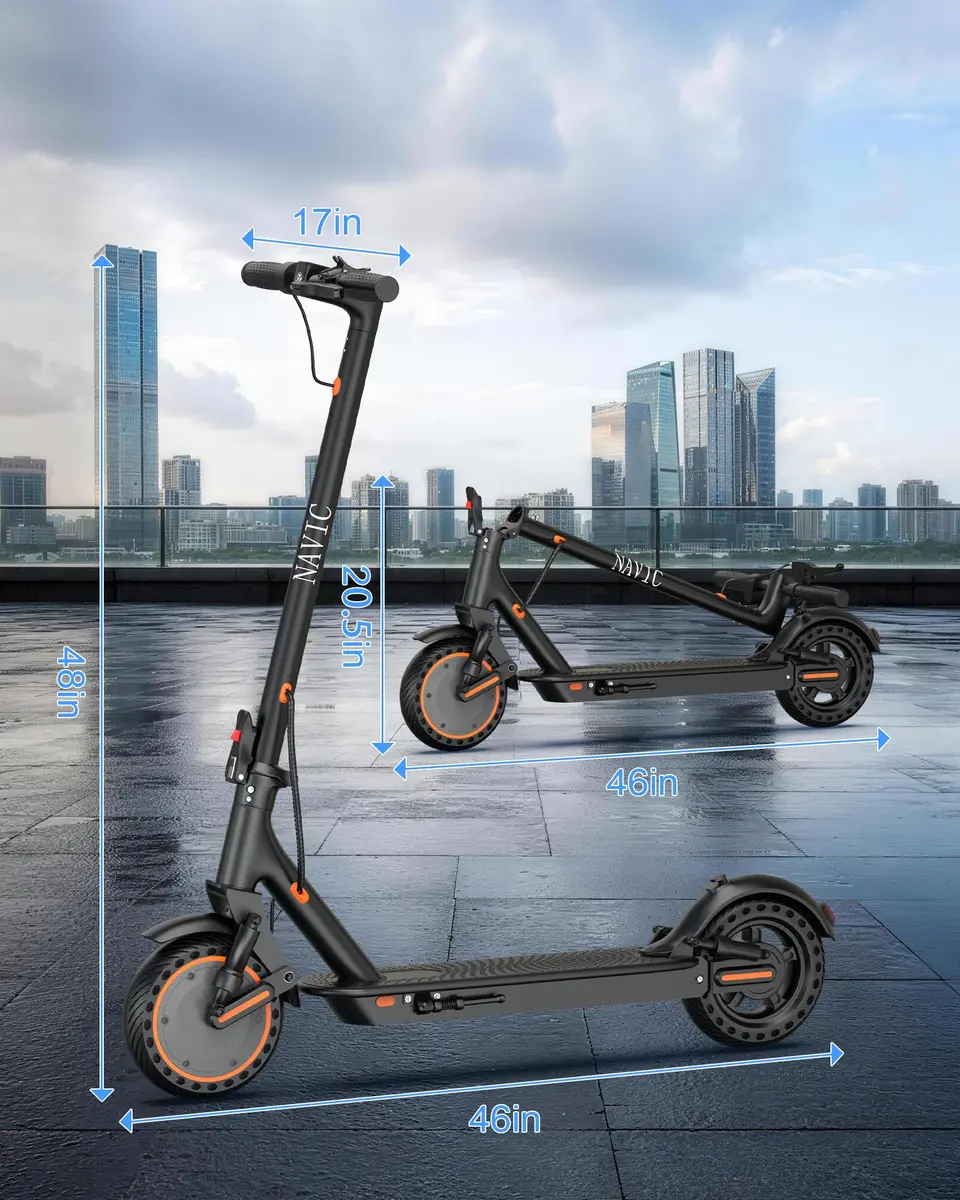 NAVIC Electric Scooter for Adults, 19 MPH, 28 Miles Range, 11" Tires, Dual Suspension, APP Control | UL Certified - view 6