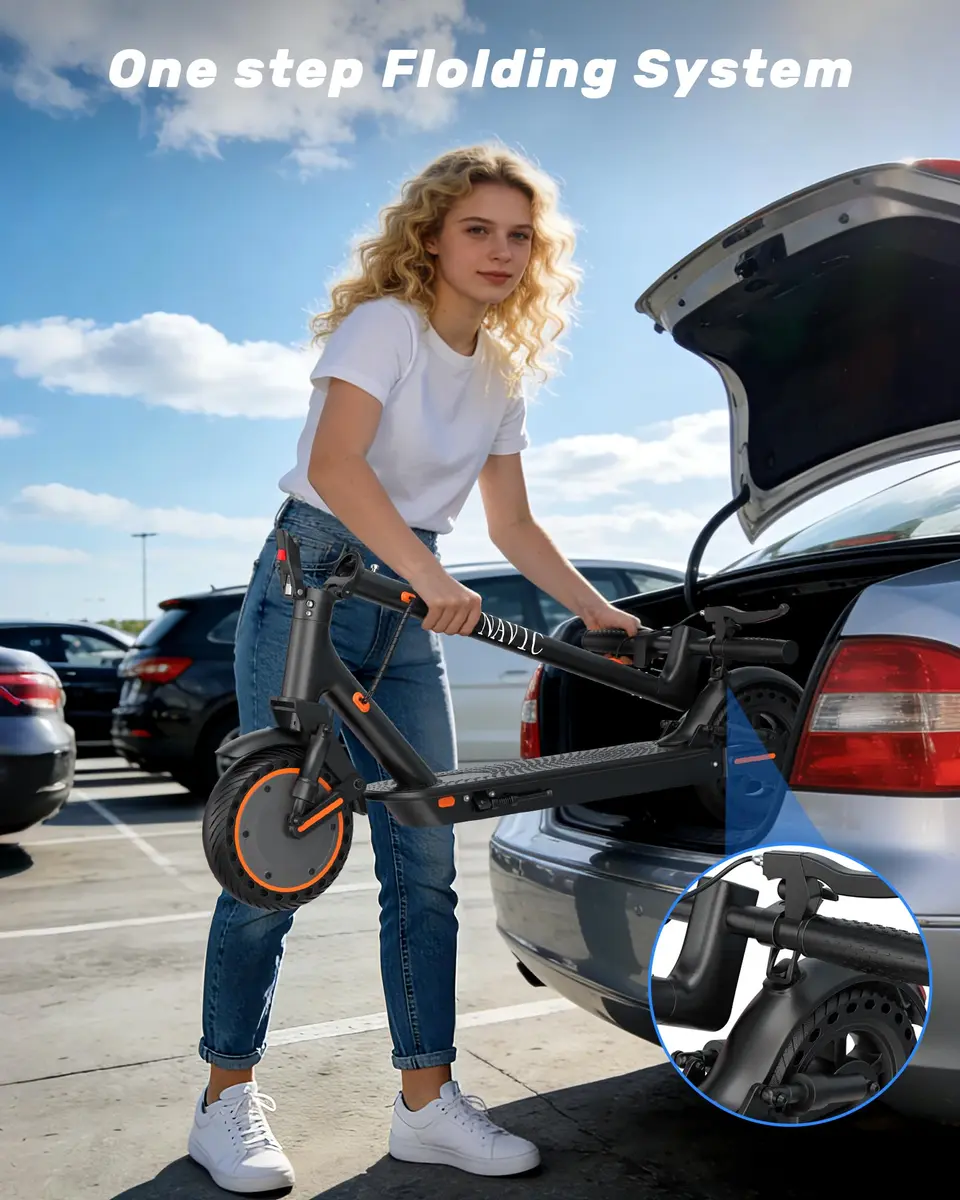 NAVIC Electric Scooter for Adults, 19 MPH, 28 Miles Range, 11" Tires, Dual Suspension, APP Control | UL Certified - view 8