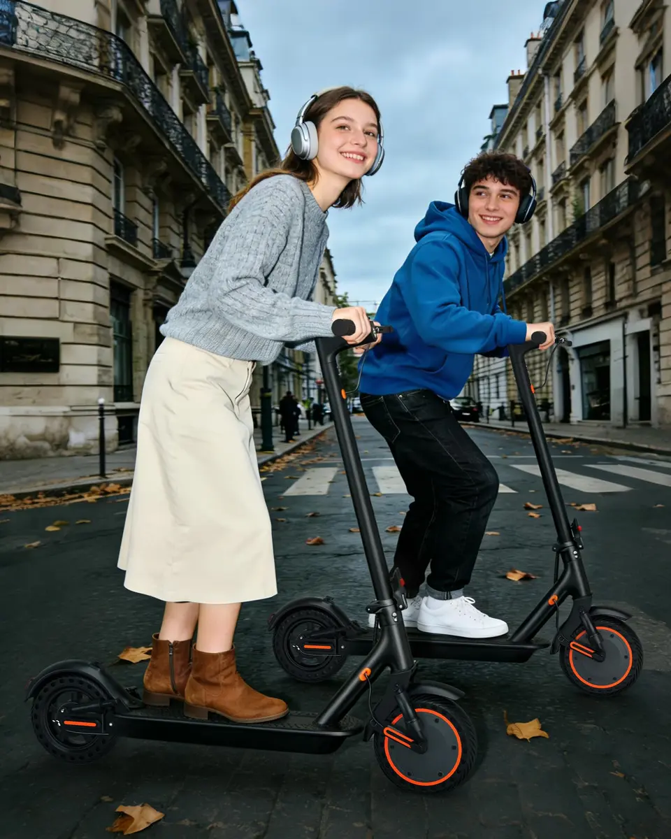 NAVIC Electric Scooter for Adults, 19 MPH, 28 Miles Range, 11" Tires, Dual Suspension, APP Control | UL Certified - view 9