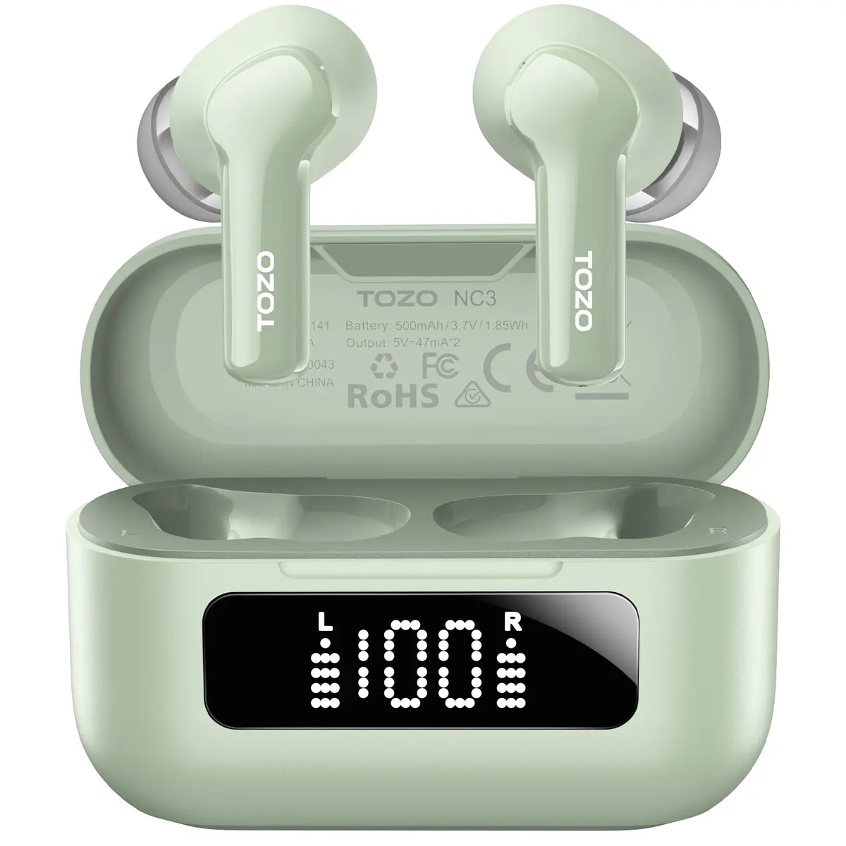 TOZO Hybrid Active Noise Cancelling In Ear Wireless Earbuds | 68H Playtime, IPX8 Waterproof - main product image