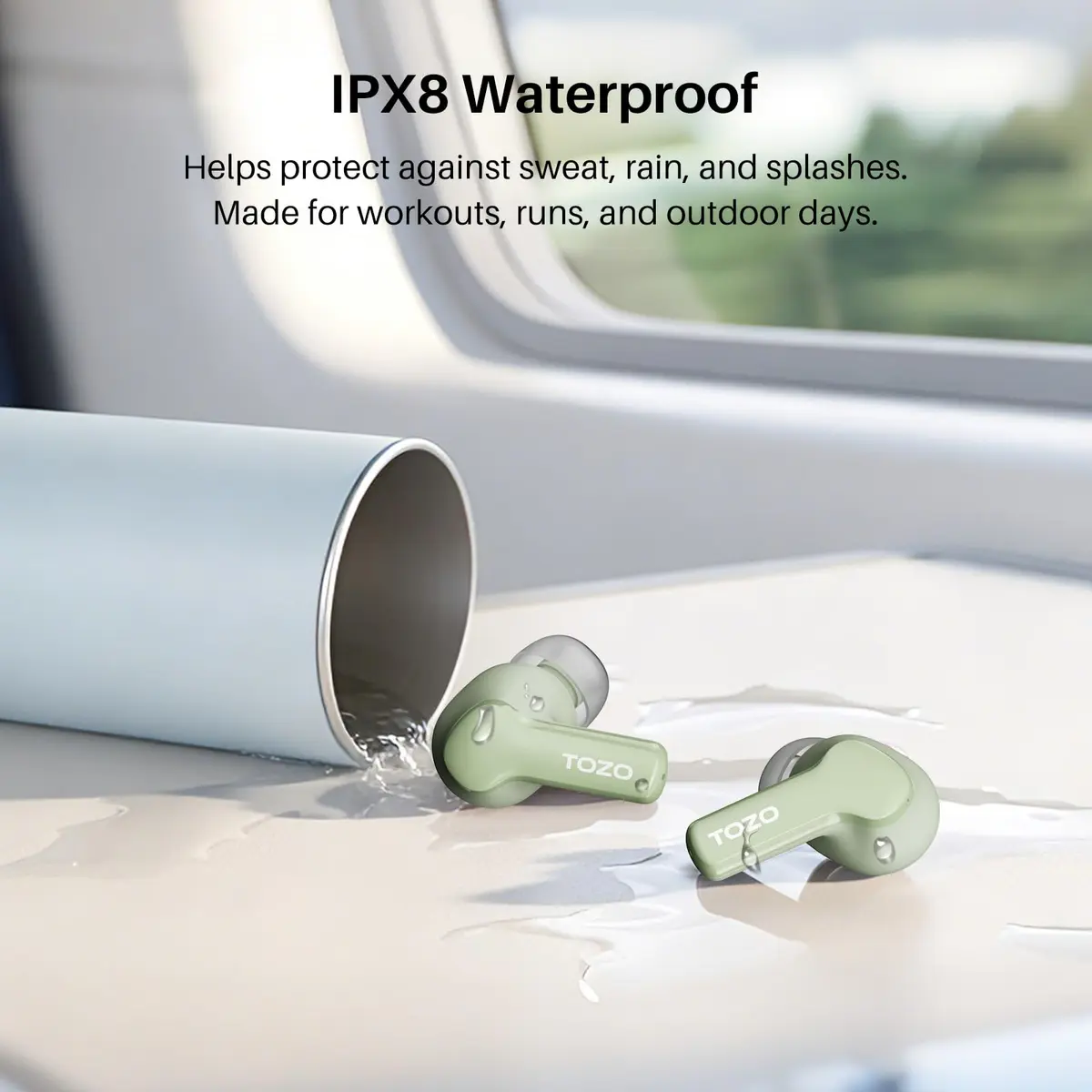 TOZO Hybrid Active Noise Cancelling In Ear Wireless Earbuds | 68H Playtime, IPX8 Waterproof - view 9