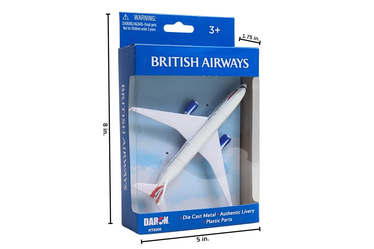 Daron British Airways A350 Single Plane Die-Cast Metal Toy for Ages 3+ | Authentic British Airways Livery - view 3