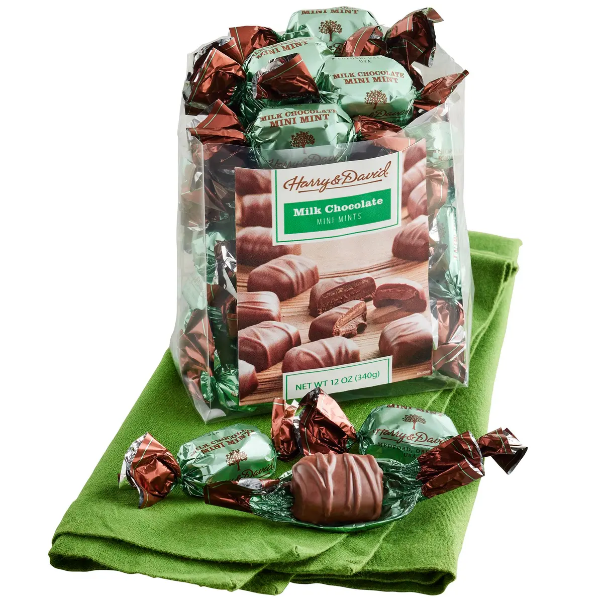 Harry & David Milk Chocolate Mini Mints Gift Basket | Creamy Milk & Peppermint, 12 oz (340 g) | Perfect for Celebrations & Gifting - main product image
