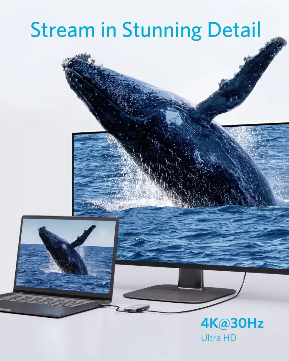 Anker 7-in-1 USB C Hub (Pack of 2) | 4K HDMI, 85W PD, 5Gbps Data, SD/microSD Reader - view 4
