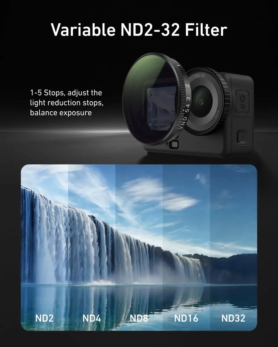 TELESIN VND CPL UV Filter Kit for DJI Osmo Action 6, 80g (2.82 oz) | Multi-Coated HD Optical Glass - view 2