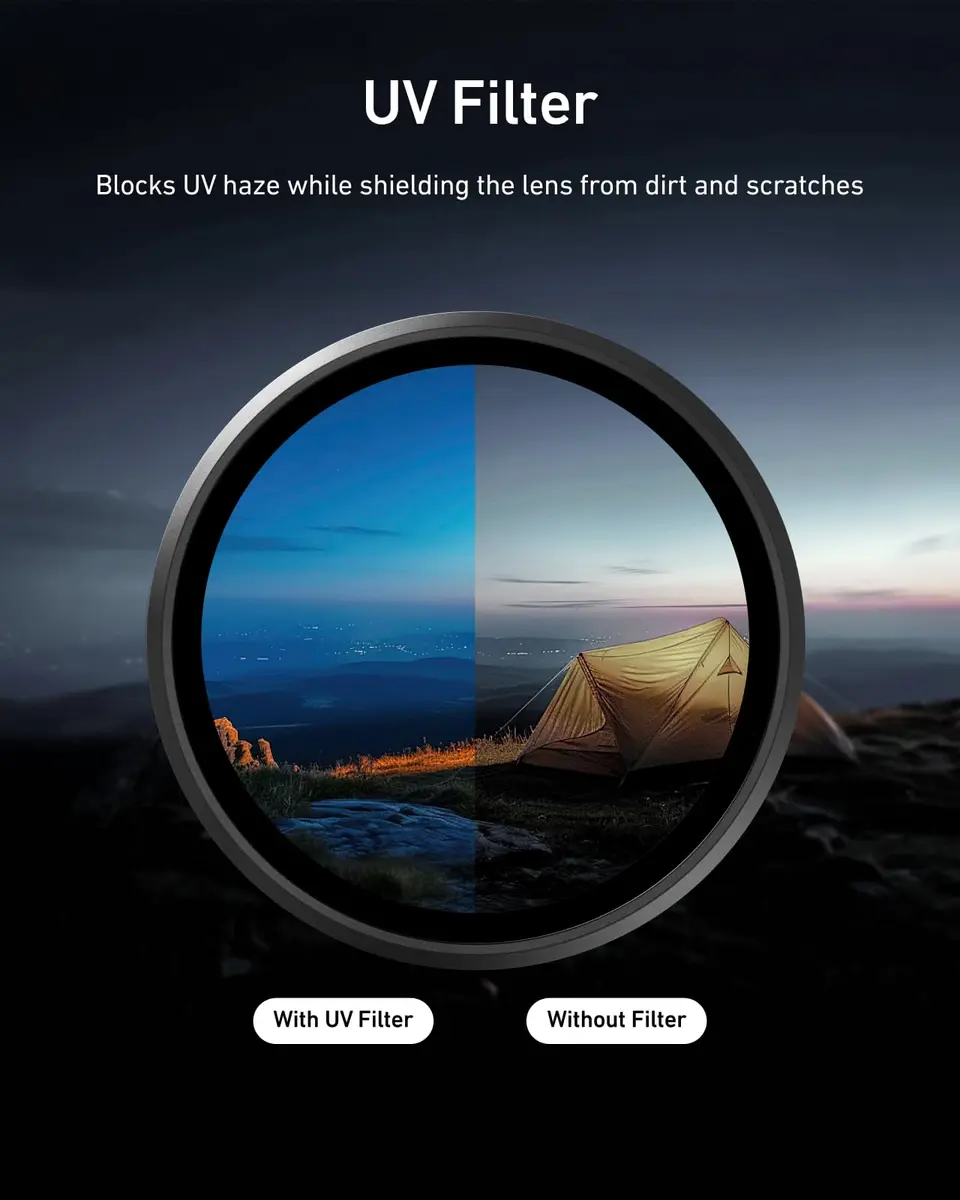TELESIN VND CPL UV Filter Kit for DJI Osmo Action 6, 80g (2.82 oz) | Multi-Coated HD Optical Glass - view 3