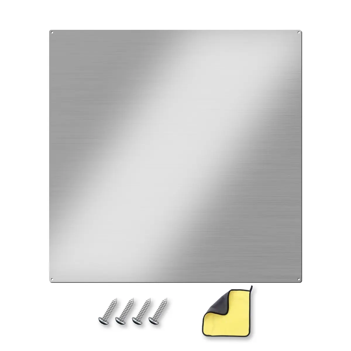 VENFAN 30"x30" Stainless Steel Stove Backsplash | Polished 430-Grade Metal Panel for Kitchen Walls - main product image