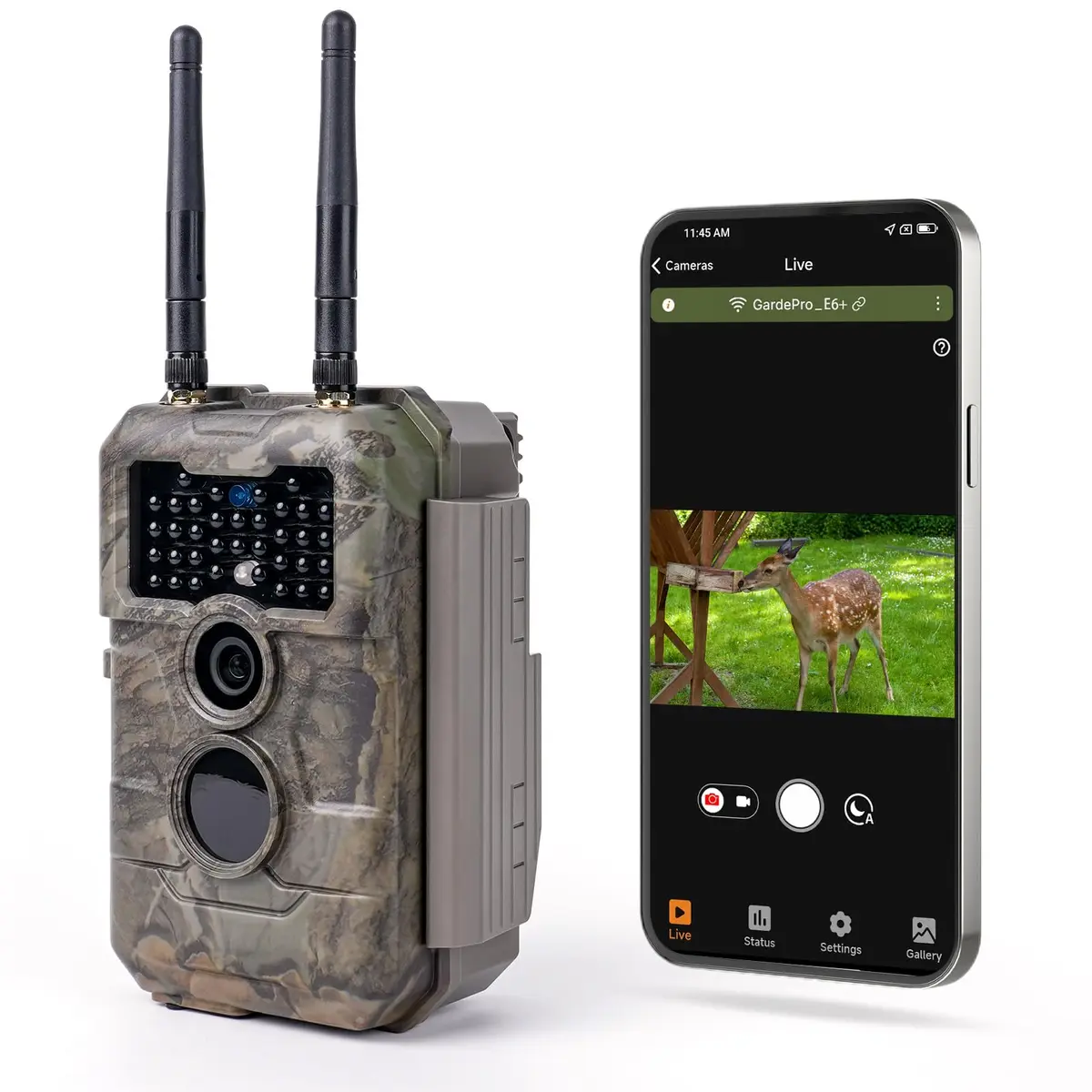 GardePro E6 2.0 WiFi Trail Camera 4K Video 64MP Dual Antennas | Outdoor Wildlife Monitoring - main product image