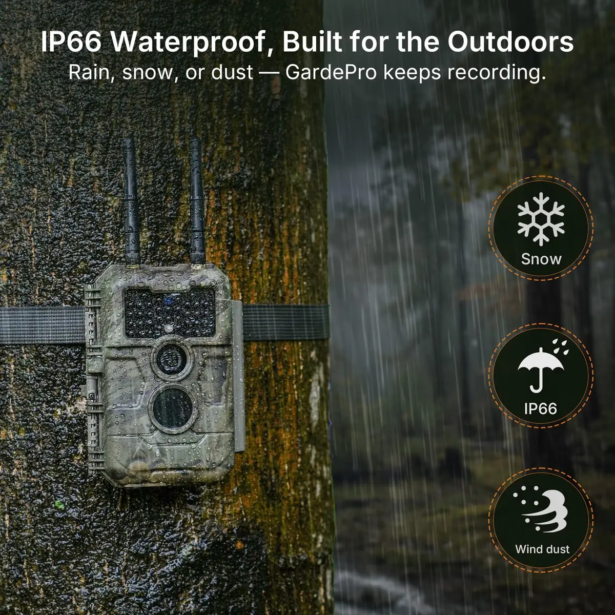 GardePro E6 2.0 WiFi Trail Camera 4K Video 64MP Dual Antennas | Outdoor Wildlife Monitoring - view 8