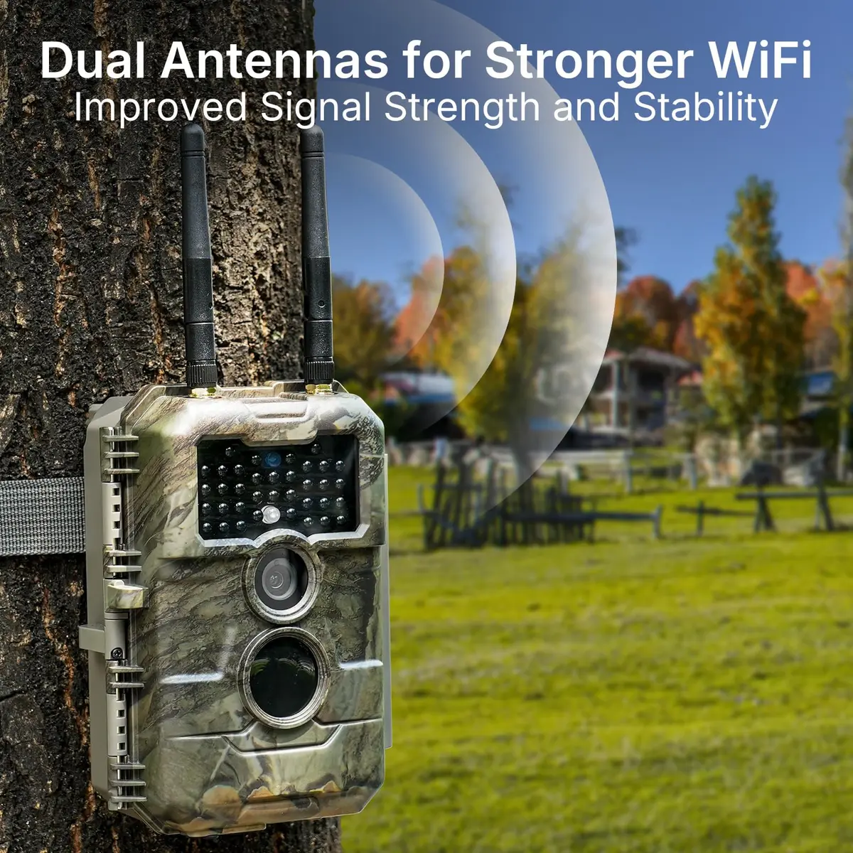 GardePro E6 2.0 WiFi Trail Camera 4K Video 64MP Dual Antennas | Outdoor Wildlife Monitoring - view 2