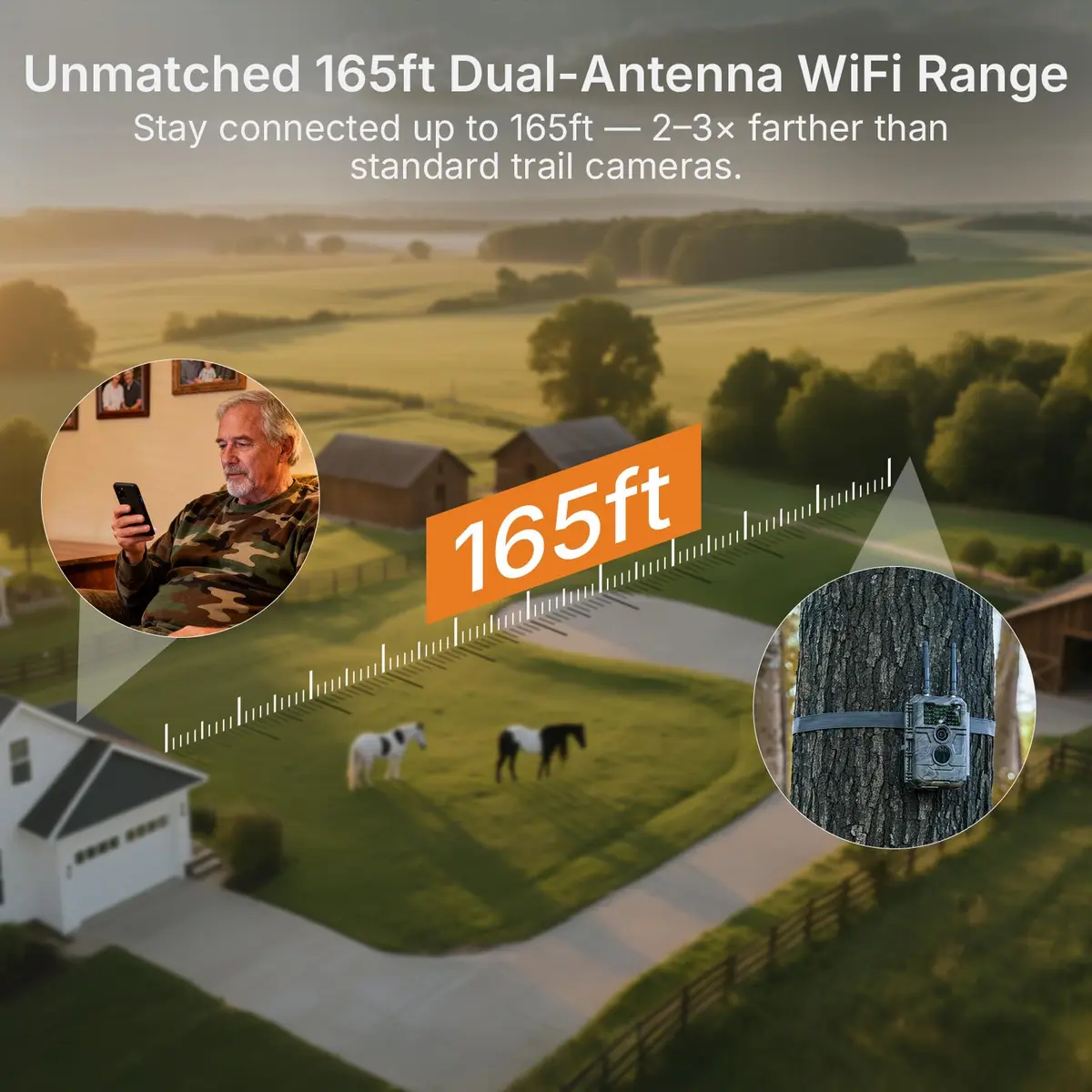 GardePro E6 2.0 WiFi Trail Camera 4K Video 64MP Dual Antennas | Outdoor Wildlife Monitoring - view 4