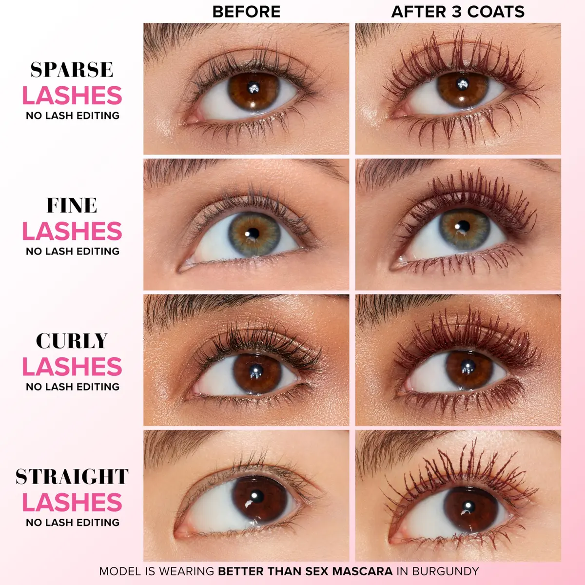 Too Faced Better Than Sex Mascara 0.27 Fl Oz | Vegan, Cruelty-Free, Dramatic Length & Volume - view 2