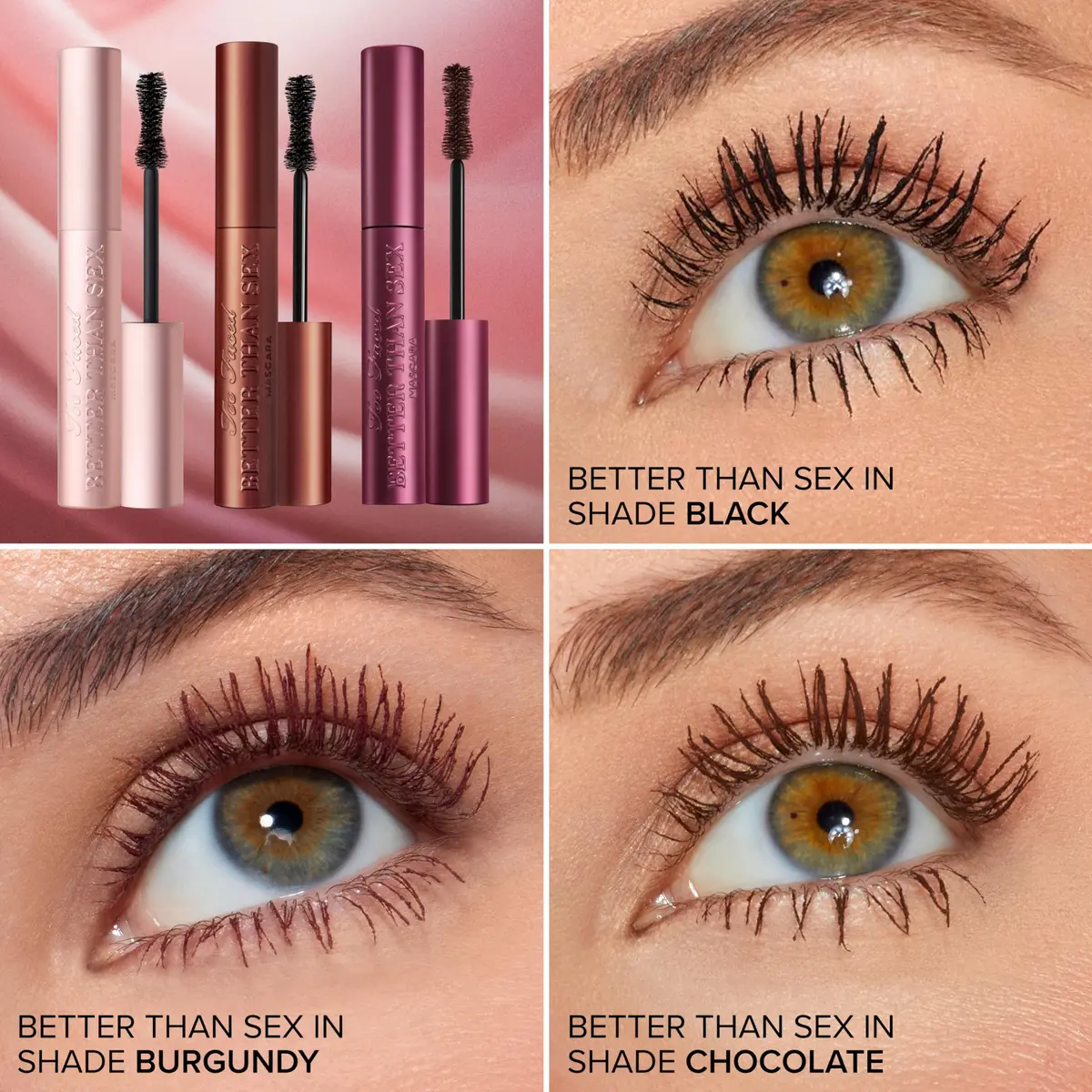 Too Faced Better Than Sex Mascara 0.27 Fl Oz | Vegan, Cruelty-Free, Dramatic Length & Volume - view 3