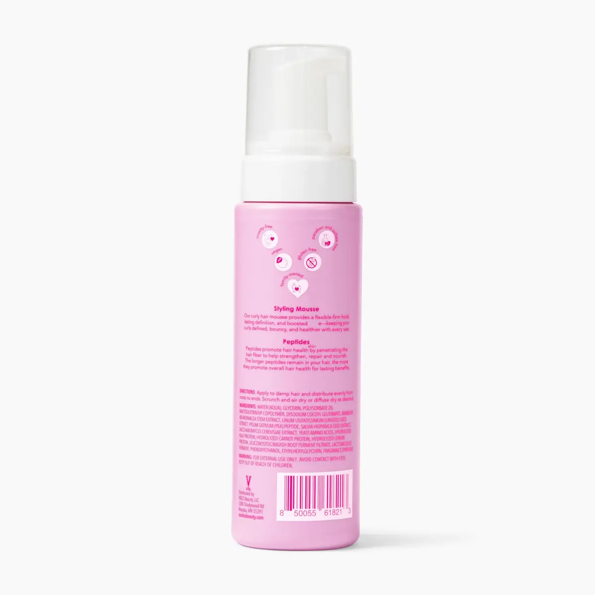V&CO Curly Pop Curl Defining Mousse – Curl Mousse for Curly Hair, Moisturizing & Anti Frizz, 7 oz | Vegan, Cruelty-Free - view 7