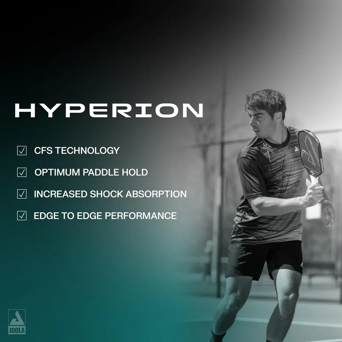 JOOLA Ben Johns Hyperion CFS Pickleball Paddle 16mm (0.63 in) | USAPA Approved Carbon Surface for Spin & Power - view 3