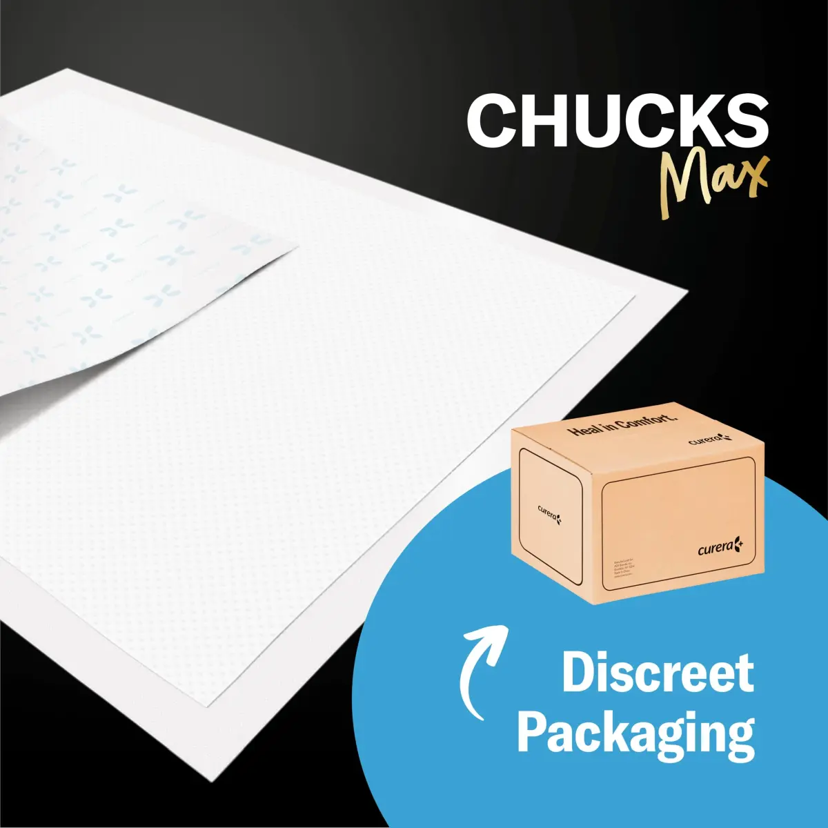 Chucks® MAX Hospital Bed Pads 40" x 40" (101.6cm x 101.6cm) | Heavy Duty Absorbency for Adults up to 400 lbs - view 7