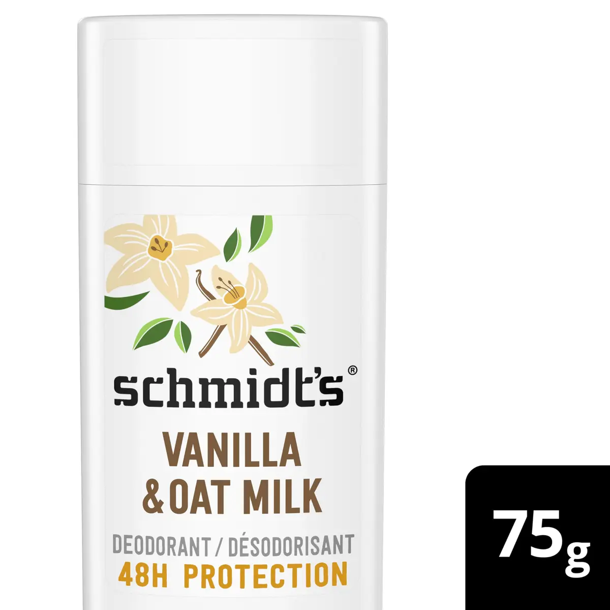 Schmidt's Vanilla & Oat Milk Deodorant Stick | 100% Natural, Vegan, Cruelty-Free, 2.65 oz - view 2