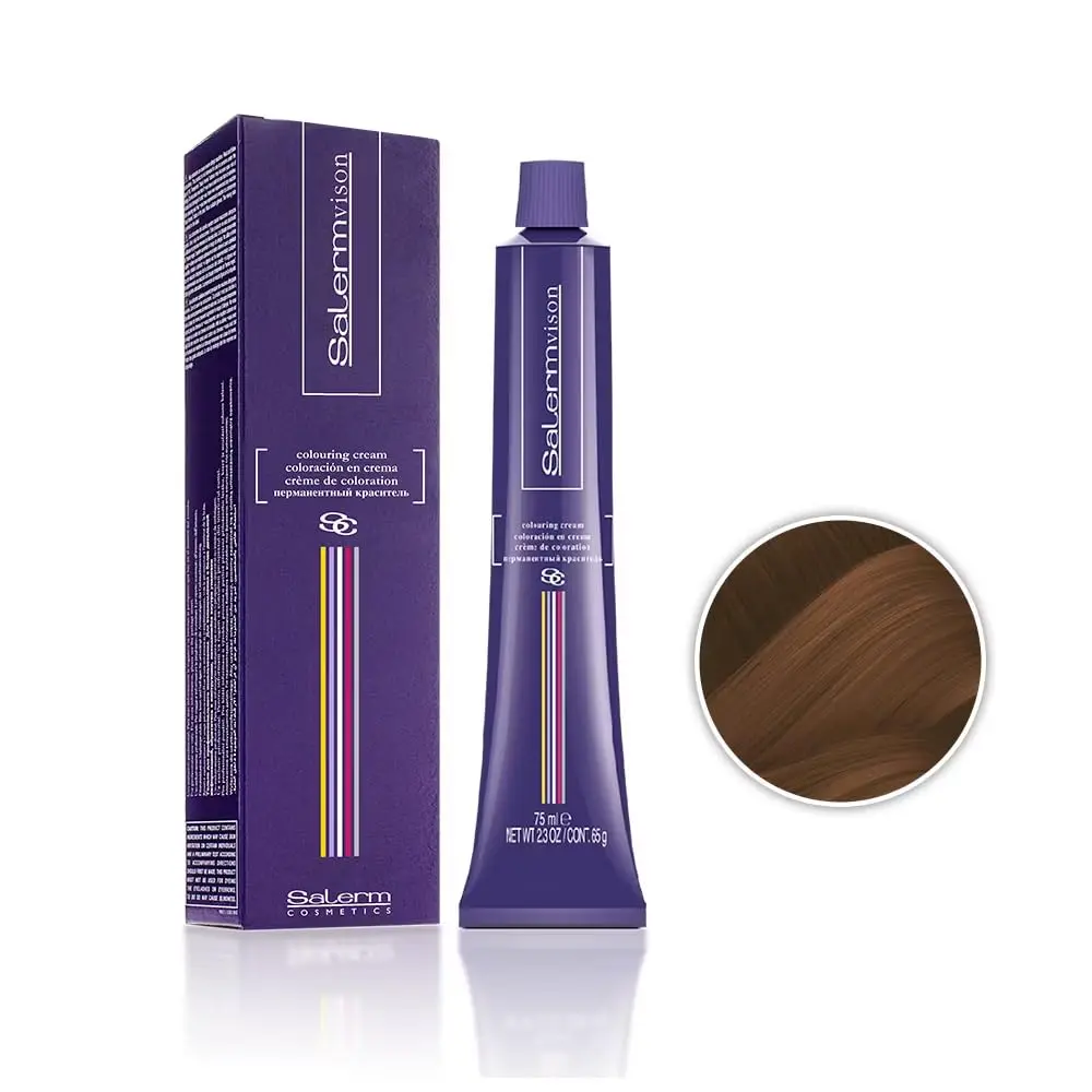 Salermvison Hair Coloring Cream #7.334 Amber Caramel 2.3oz | Salon-Quality, Nourishing & Long-Lasting - view 3