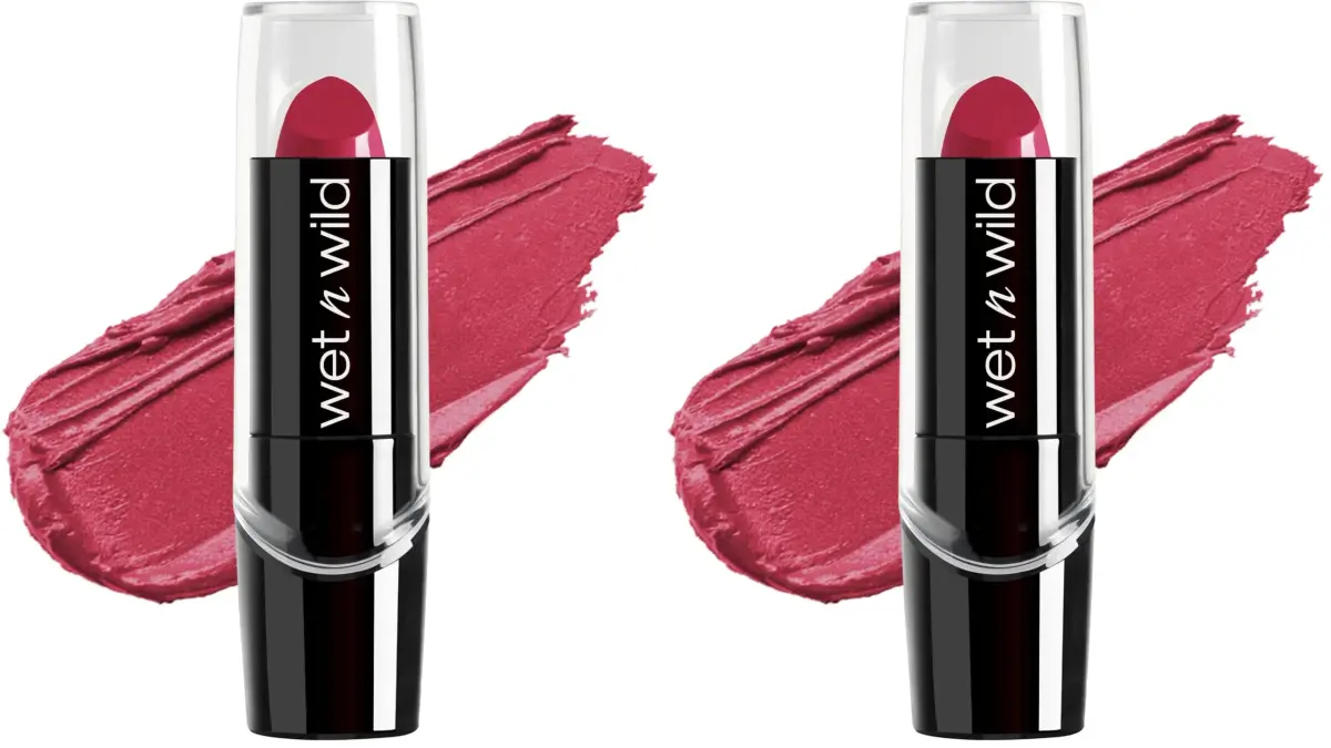 wet n wild Silk Finish Lipstick in 'In The Near Fuchsia' - Hydrating, Buildable Lip Color (Pack of 2) - main product image