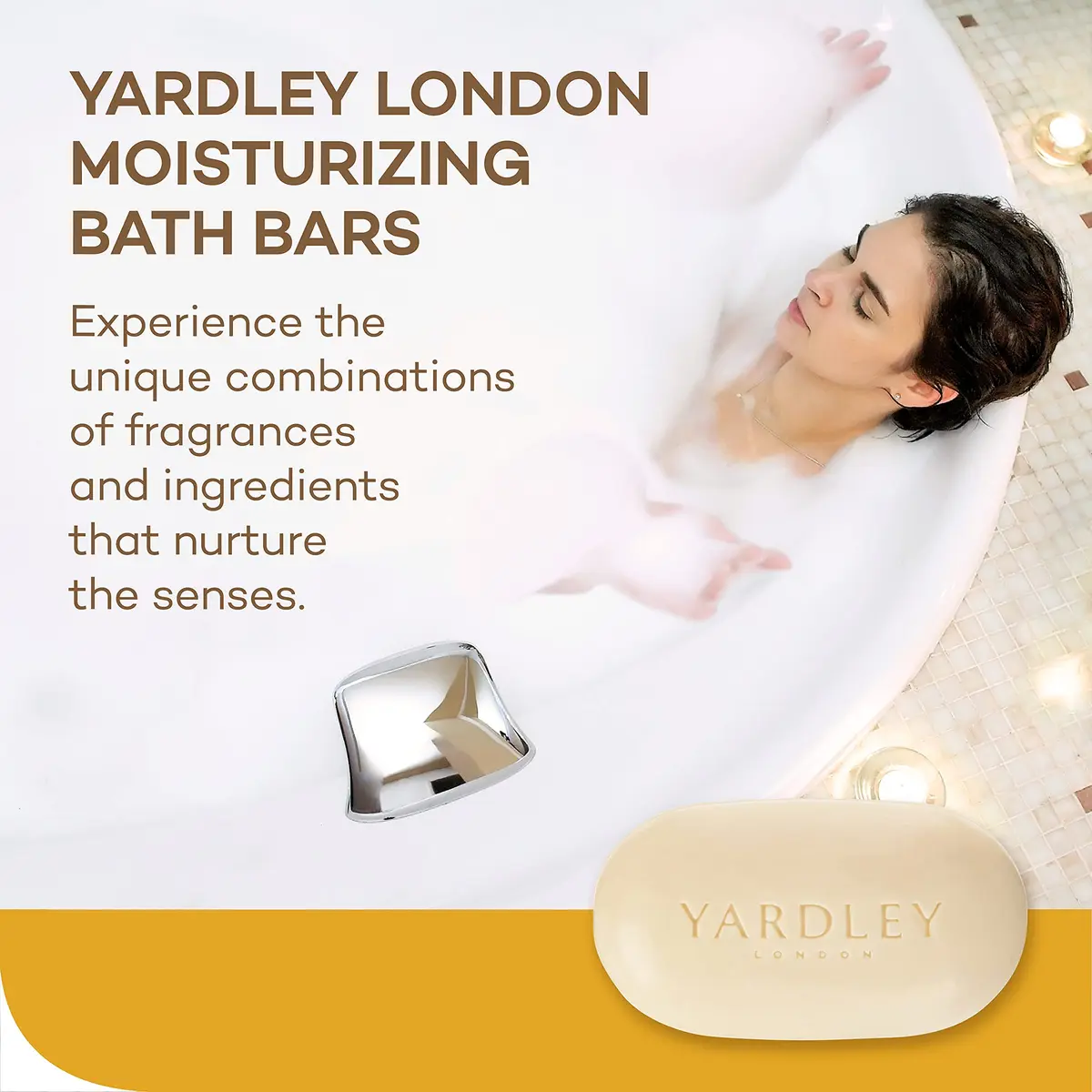 Yardley Lemon Verbena Moisturizing Bath Bar 4oz Pack of 3 | Natural Shea & Citrus Oil - view 4