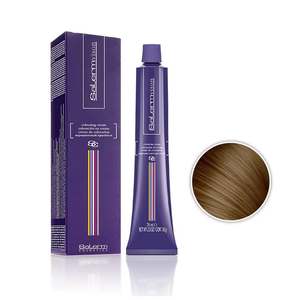 Salermvison Hair Coloring Cream #7.00 RUBIO 2.3 Oz | Natural Shine & Gray Coverage - view 3