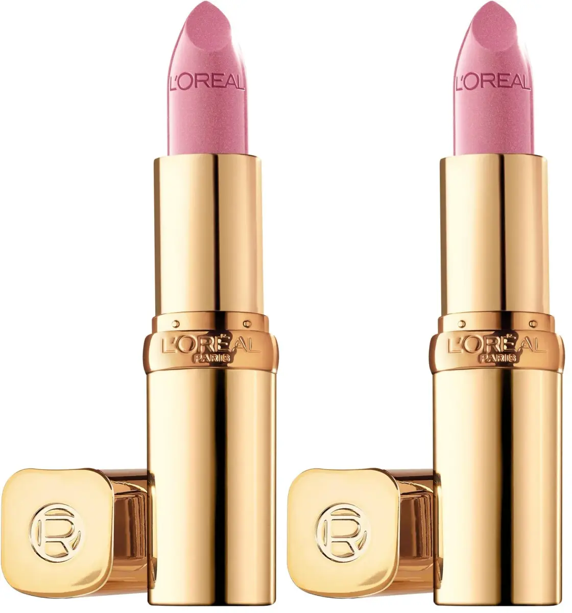 L'Oreal Paris Colour Riche Original Creamy Hydrating Satin Lipstick Tickled Pink (Pack of 2) | 2.6ml (0.13 Fl Oz) - main product image